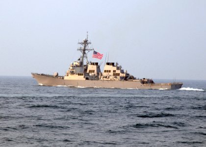 US Navy 091013-N-1644H-057 The guided-missile destroyer USS O'Kane (DDG 77) is underway in the Pacific Ocean