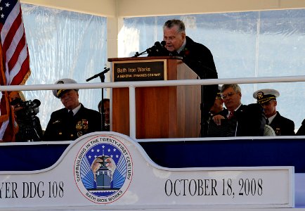 US Navy 081018-N-8273J-244 Retired Rear Adm. Wayne E. Meyer, known as