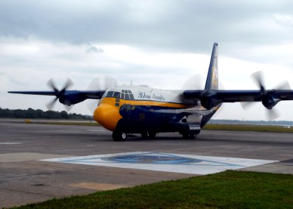 US Navy 081023-N-0486G-001 Fat Albert taxis at Naval Air Station Jacksonville