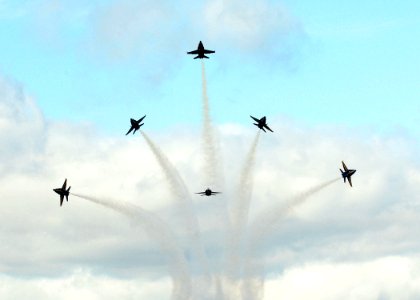 US Navy 081025-N-1522S-438 The Blue Angels perform at the 2008 Wings of Freedom Air Show