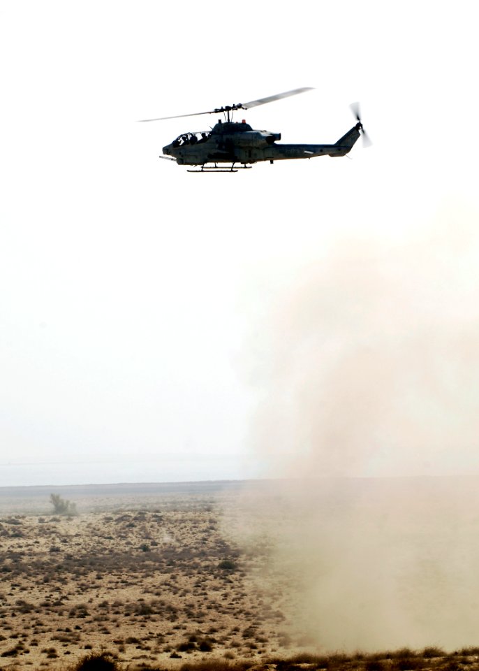 US Navy 081028-N-4236E-373 An AH-1W Super Cobra helicopter participates in a bilateral training exercise
