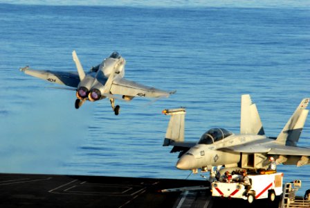 US Navy 081103-N-1635S-003 An F-A-18C Hornet assigned to the