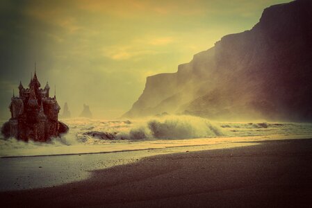 Sea beach waves