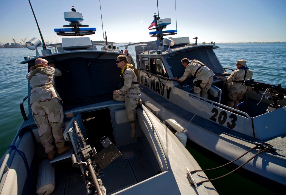 US Navy 081108-N-6932B-081 One the many challenges for the crew members of Boat Division 56, a detachment of Maritime Expeditionary Security Squadron (MESRON) 1, during the Final Exercise Problem (FEP) phase of training
