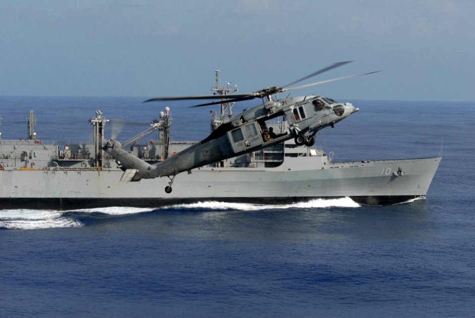 US Navy 081114-N-9132C-043 An MH-60S Sea Hawk helicopter assigned to the