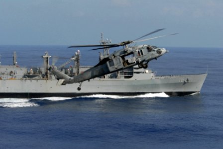 US Navy 081114-N-9132C-043 An MH-60S Sea Hawk helicopter assigned to the