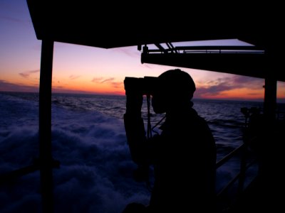 US Navy 100127-N-8913A-019 Sailor stands watch aboard USS George H.W. Bush