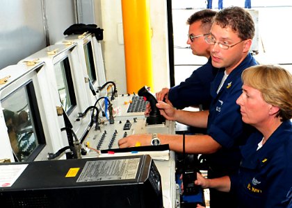 US Navy 100714-N-3446M-064 Sailors manuver drone during CARAT Singapore 2010