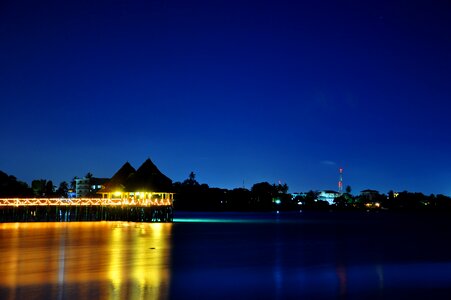 Night illuminated sky photo