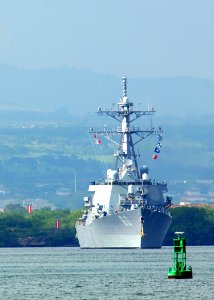 US Navy 090113-N-5476H-005 USS Paul Hamilton (DDG 60) departs Naval Station Pearl Harbor