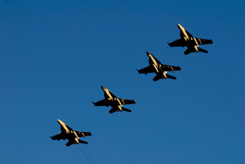 US Navy 090117-N-8157C-256 F-A-18F Super Hornets from the