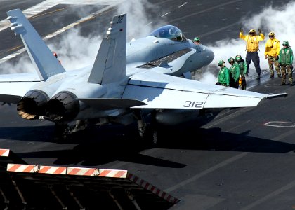 US Navy 090117-N-9900B-002 An F-A-18 Hornet assigned to the