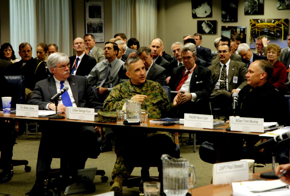 US Navy 090126-N-7676W-059 Officials speak during an Office of Naval Research-Marine Corps Combat Development Command day at the Office of Naval Research in Arlington