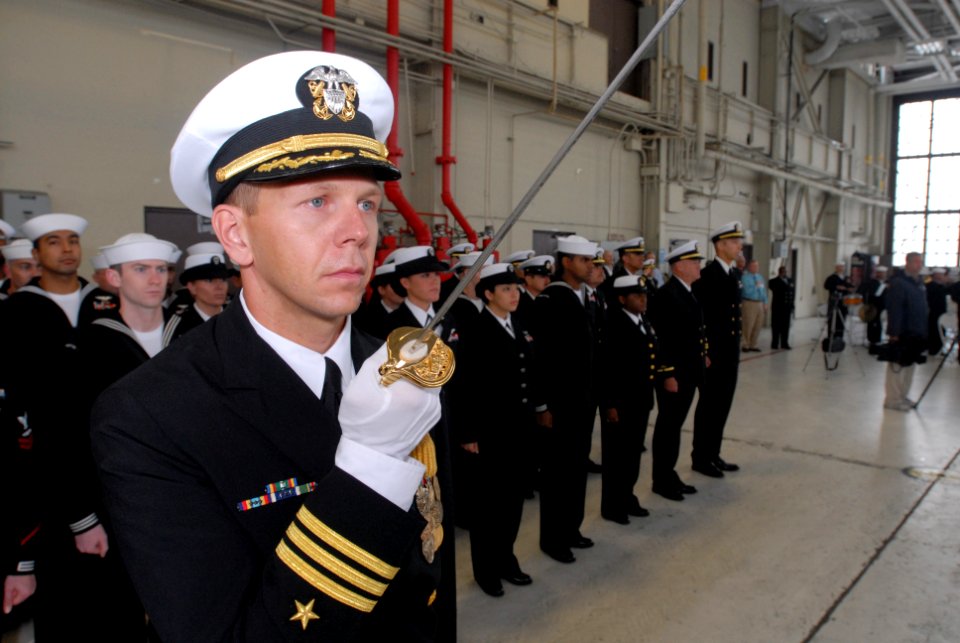 US Navy 090129-N-0486G-004 Cmdr. David Schaffer, executive officer of the