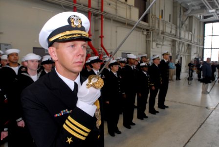 US Navy 090129-N-0486G-004 Cmdr. David Schaffer, executive officer of the photo