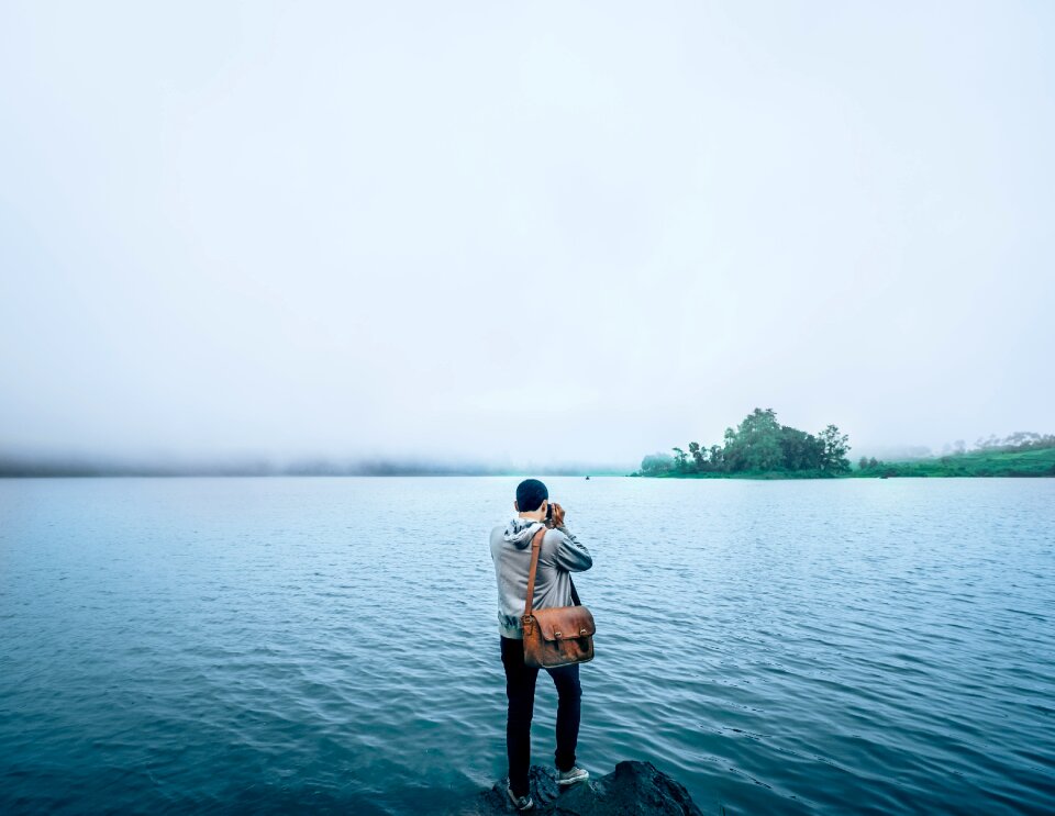Lake water sky