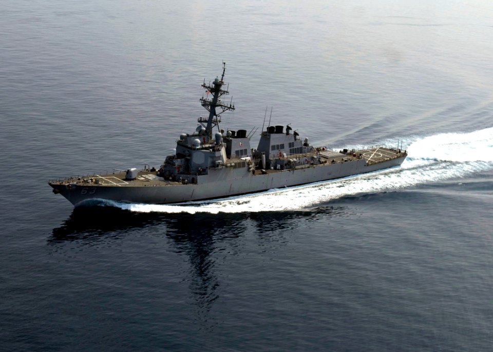 US Navy 090206-N-5253W-035 SS Stethem (DDG 63) transits the Gulf of Thailand supporting the Essex Expeditionary Strike Group