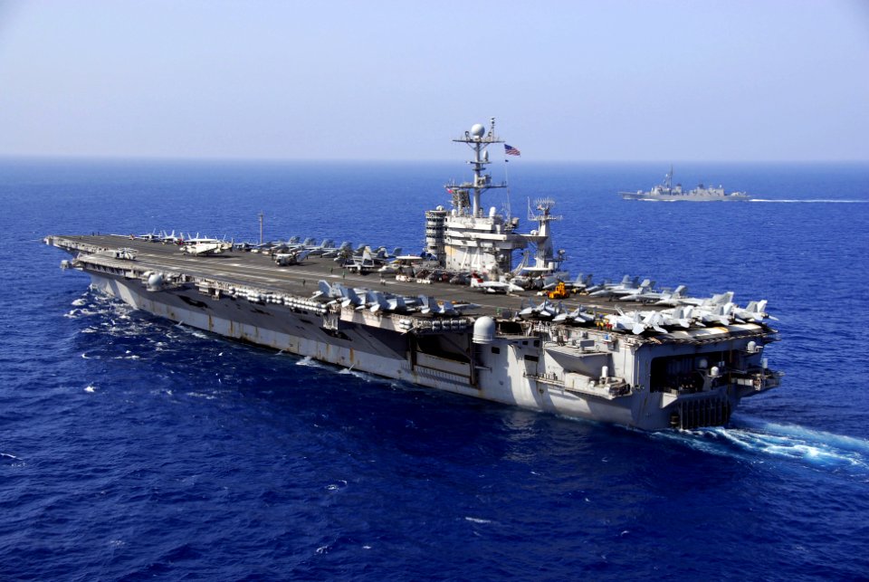 US Navy 090212-N-6597H-495 The Nimitz-class aircraft carrier USS John C. Stennis (CVN 74) is underway