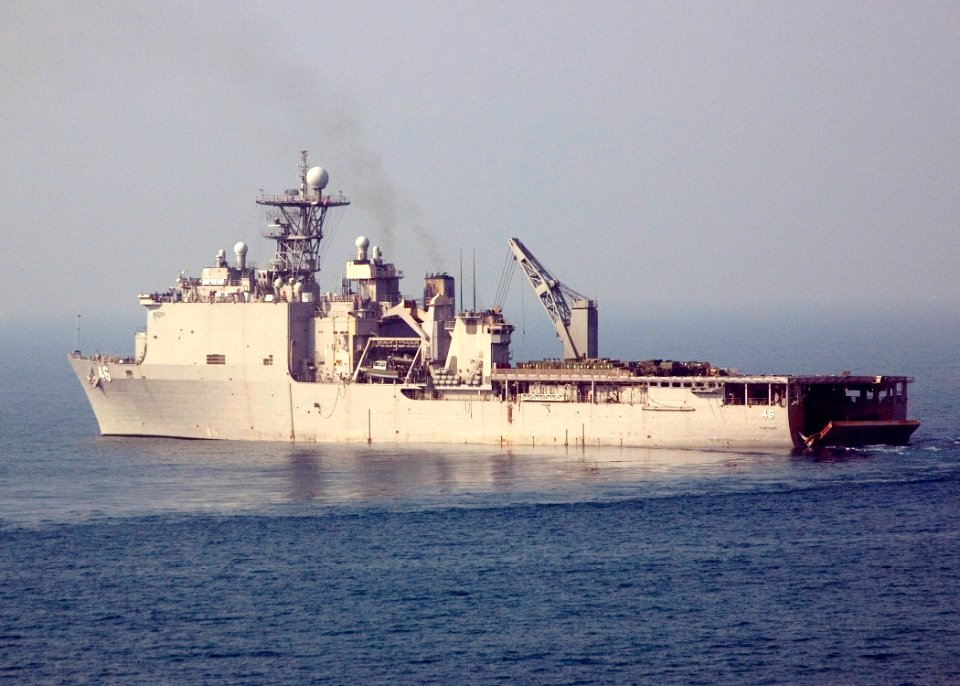 US Navy 090211-N-1251W-052 USS Tortuga (LSD 46) steams through the Gulf of Thailand