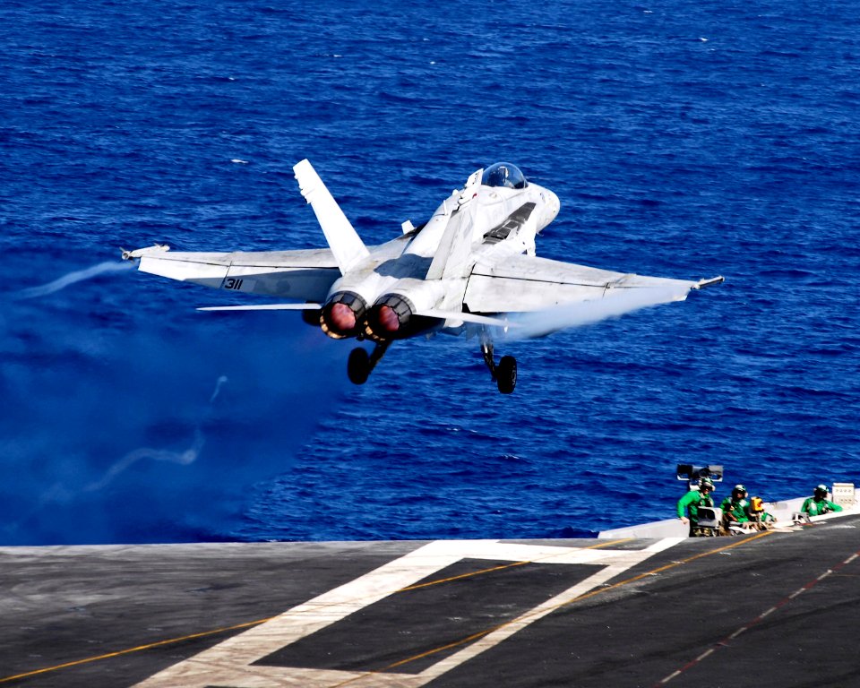 US Navy 090215-N-8157C-969 An F-A-18C strike fighter assigned to the