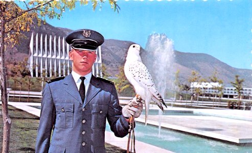 USAF Academy - Cadet with Falcon photo