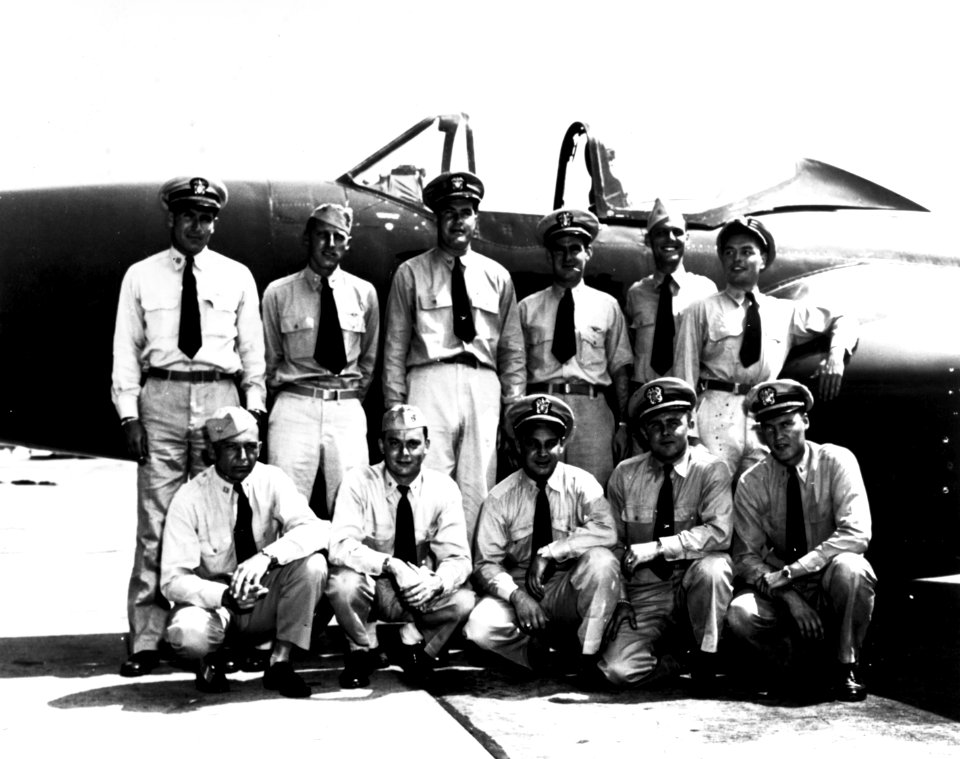 US Navy pilots of VF-17A at NAS Quonset Point in 1947