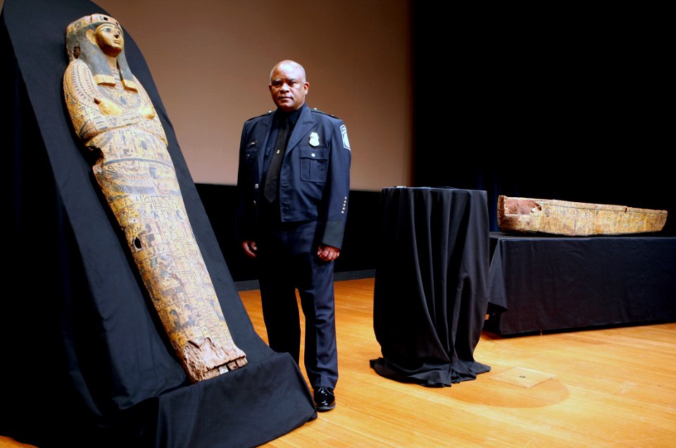 US Returns Ancient Sarcophagus to Egypt at the National Geographic Society