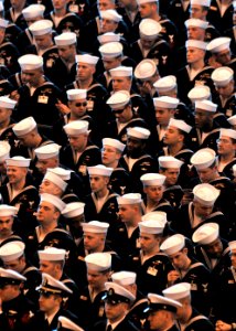 US Navy 090219-N-8273J-366 Submarine force Sailors attend the 1000th Trident Patrol Commemoration Ceremony at Naval Submarine Base, Kings Bay