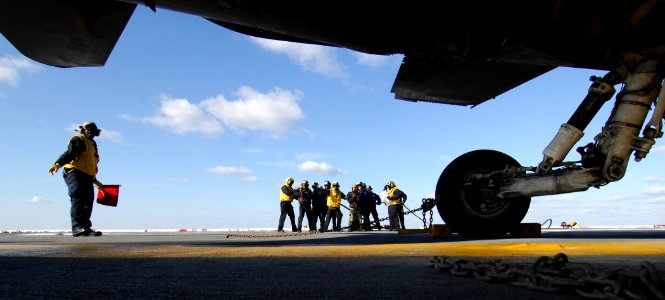 US Navy 090220-N-2984R-048 Sailors perform fire drills aboard USS Harry S. Truman (CVN 75)
