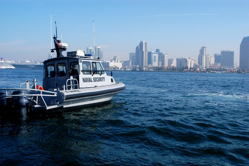 US Navy 090224-N-4929F-078 Navy Region Southwest Harbor Security patrols the San Diego harbor