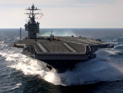 US Navy 090227-N-2984R-006 USS Harry S. Truman (CVN 75) sails through the waters of the Atlantic