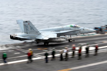 US Navy 090316-N-2344B-074 An F-A-18C Hornet assigned to the