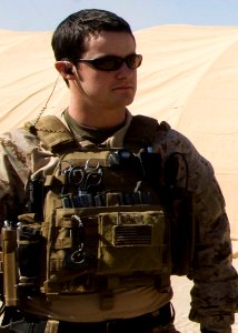 US Navy 090326-N-1810F-035 Explosive Ordnance Technician 2nd Class Tyler J. Trahan, 22, from East Freetown, Mass., died April 30 during combat operations in Fallujah, Iraq photo