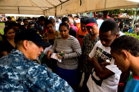 USNS Mercy conducts Community Health Engagement in Fiji during Pacific Partnership 2015 150609-N-UQ938-172