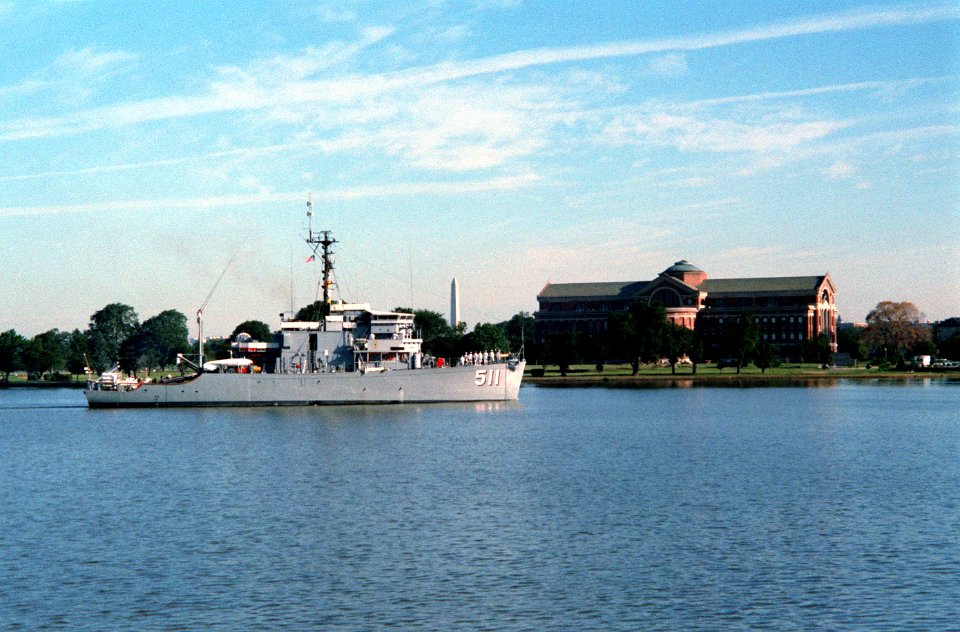 USS Affray (MSO-511) on the Potomac in 1983