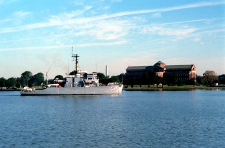 USS Affray (MSO-511) on the Potomac in 1983