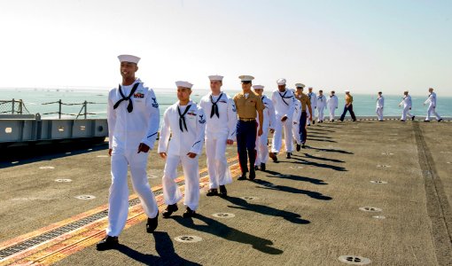 USS America arrives in its homeport of San Diego 140915-N-YB590-372