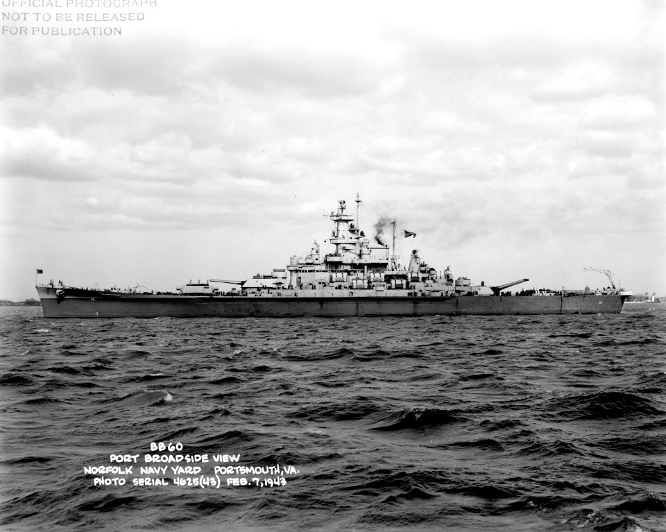 USS Alabama (BB-60) - NH 96025