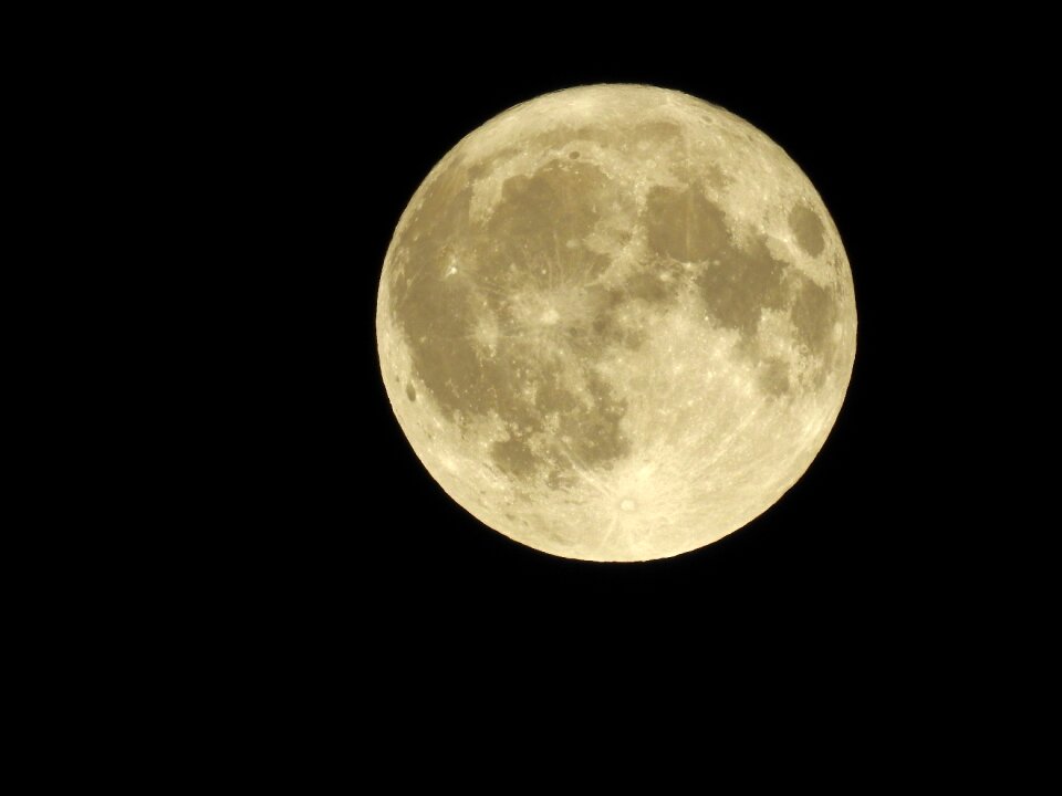 Night photograph luna moonlight