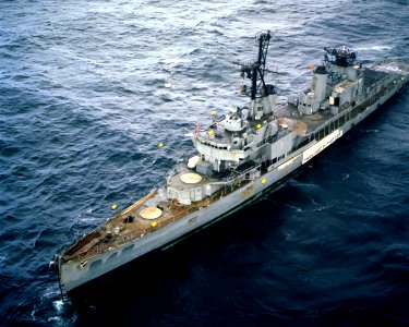 USS Bausell (DD-845) as target ship 1982