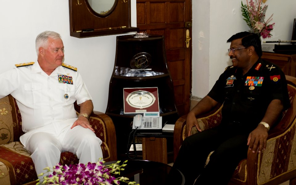 US Navy 090514-N-8623G-038 NEW DELHI, India (May 14, 2009) Adm. Timothy J. Keating, commander of U.S. Pacific Command meets with Gen. Deepak Kapoor