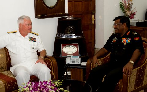 US Navy 090514-N-8623G-038 NEW DELHI, India (May 14, 2009) Adm. Timothy J. Keating, commander of U.S. Pacific Command meets with Gen. Deepak Kapoor