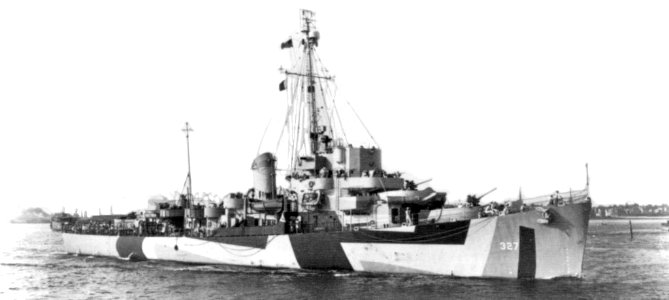 USS Brister (DE-327) underway, circa in 1944