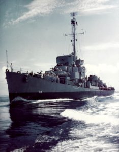 USS Brennan (DE-13) underway, circa in 1945 (80-G-K-13260-A) photo