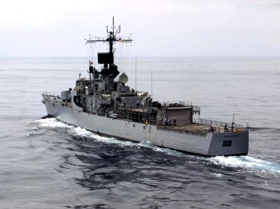 USS Brooke (DEG-1) underway on 15 June 1969 (428-K-74079)