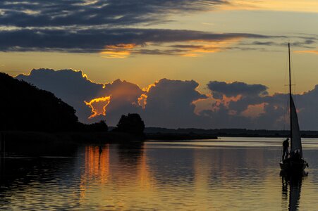 Reflection hiddensee port photo