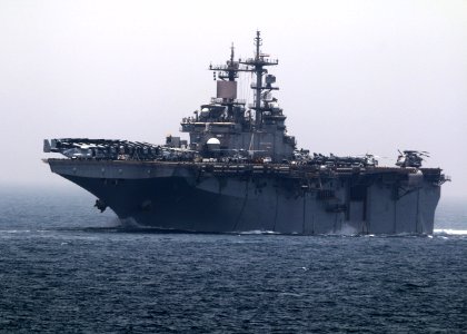 USS BOXER (LHD 4) STRAIT OF HORMUZ TRANSIT 160715-N-GP524-016