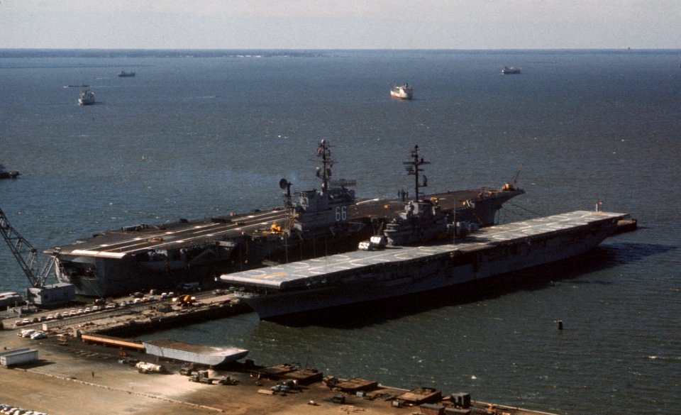 USS Boxer (LPH-4) USS America (CVA-66) Norfolk 1969