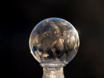 Crystal ball blur photo