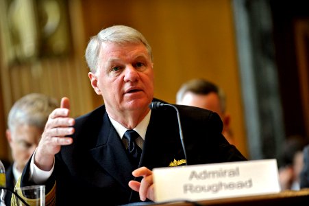 US Navy 090602-N-8273J-033 Chief of Naval Operations (CNO) Adm. Gary Roughead appears before the Senate Appropriations Committee for Defense photo
